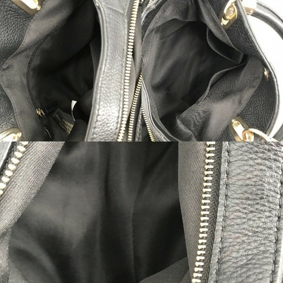 Vince Camuto Womens Black Soft Genuine Leather Top Handle Tote Handbag - Picture 4 of 12